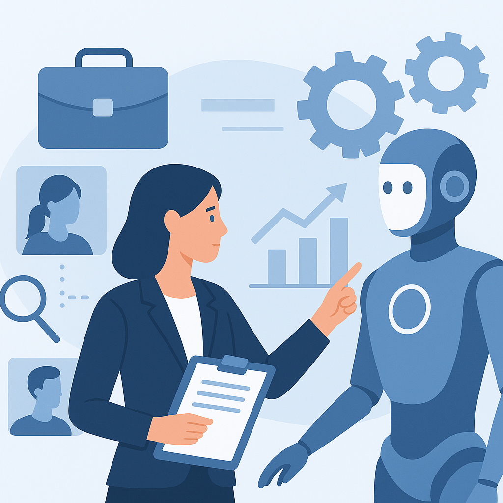 Cover illustration for AI in HR: Versnelt Wervingsprocessen en Versterkt Werknemerservaringen
