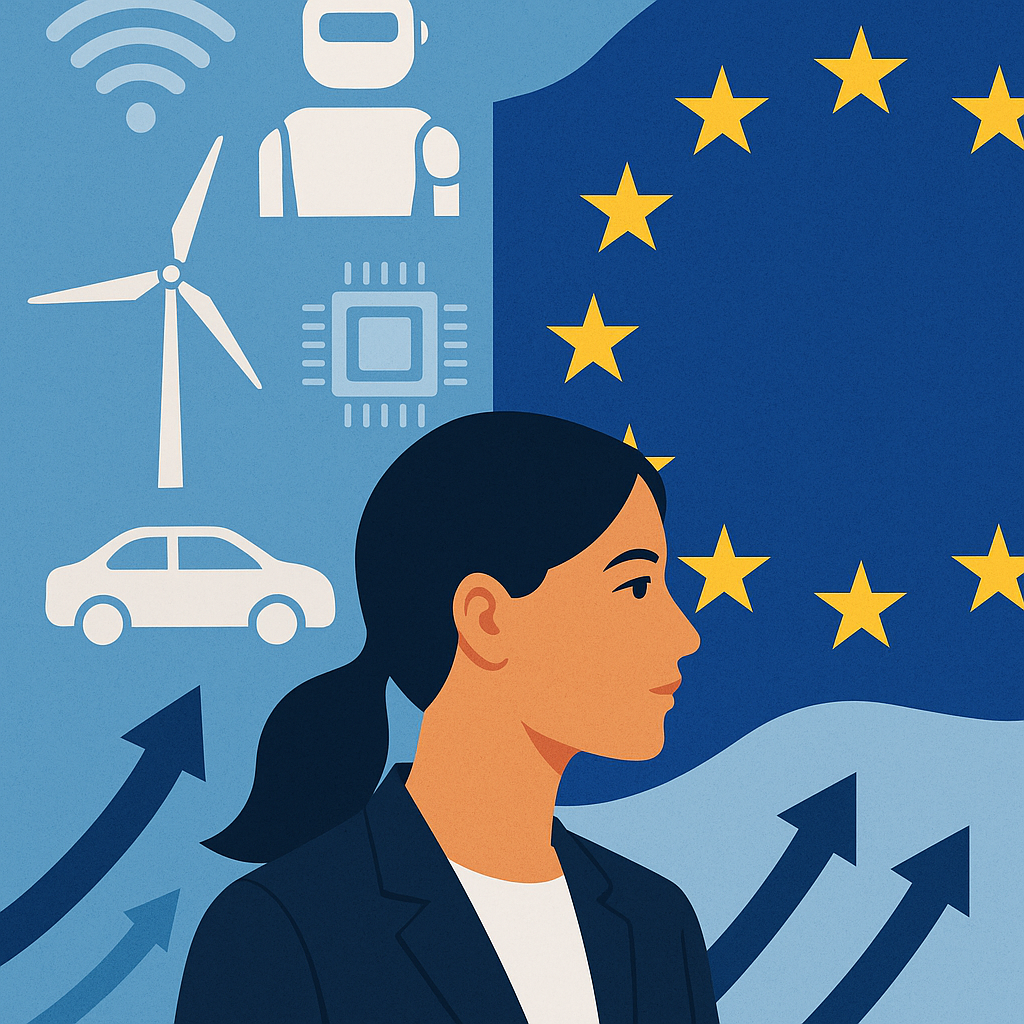 Cover illustration for Innovatieve technologieën en uitdagingen voor de EU in 2023